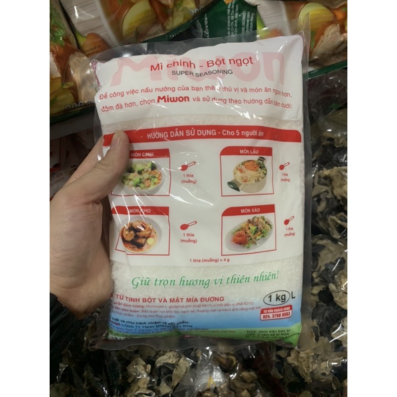 Bột Ngọt Miwon 1kg (Mì Chính) Loại 1 Cánh To