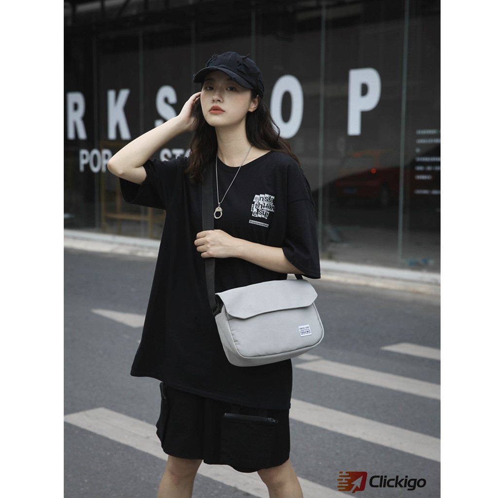 Túi đeo chéo nam mini vải canvas bền bỉ phong cách unisex Hàn Quốc | BigBuy360 - bigbuy360.vn