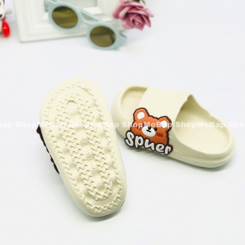 Dép siêu nhẹ hình gấu dễ thương cho bé trai bé gái