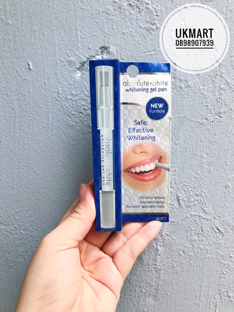 Bút Tẩy Trắng Răng Trắng 2 tông chỉ trong 1 tuần DR FRESH absolute white Whitening Gel Pen UK