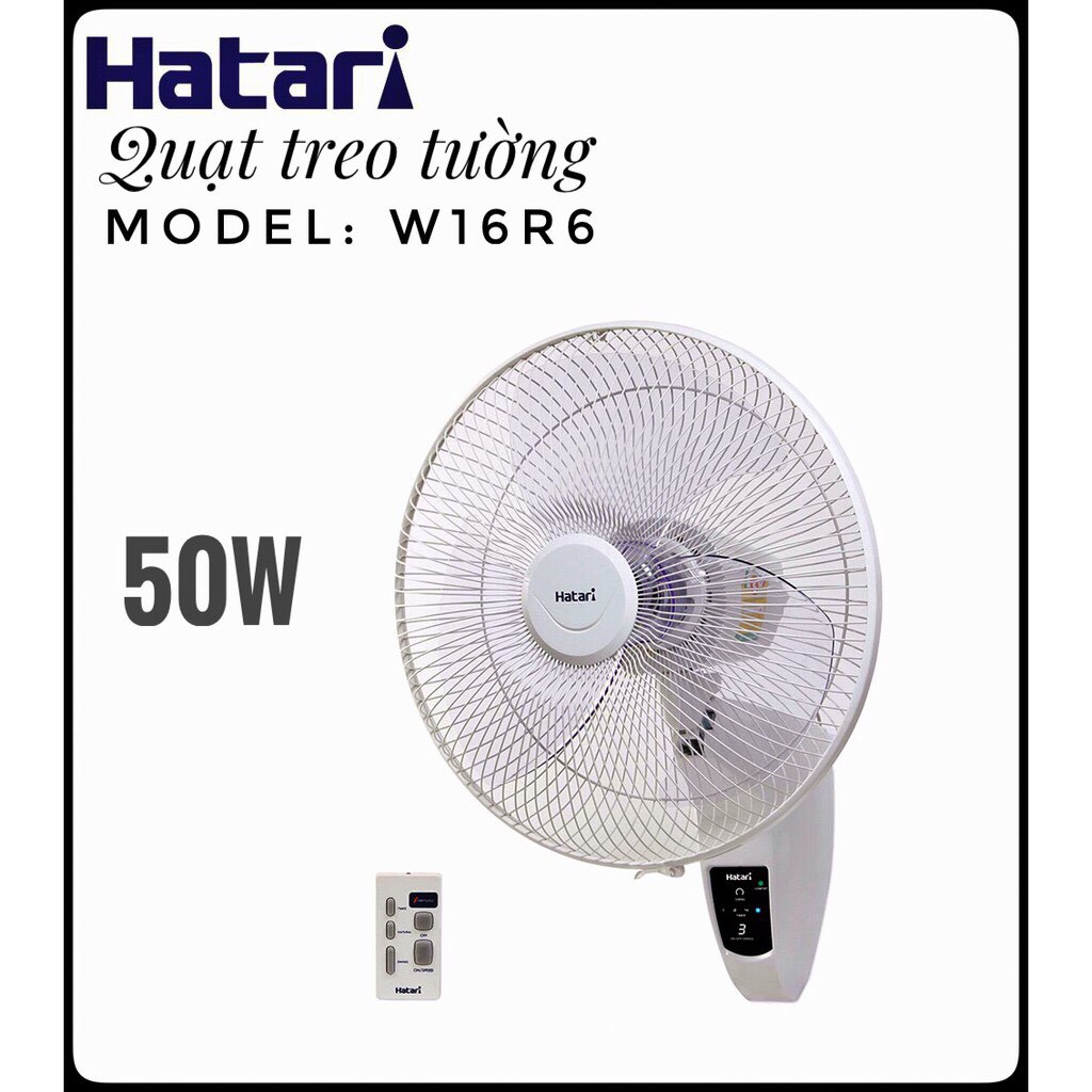 Quạt treo tường Hatari HT-W16R6 có điều khiển