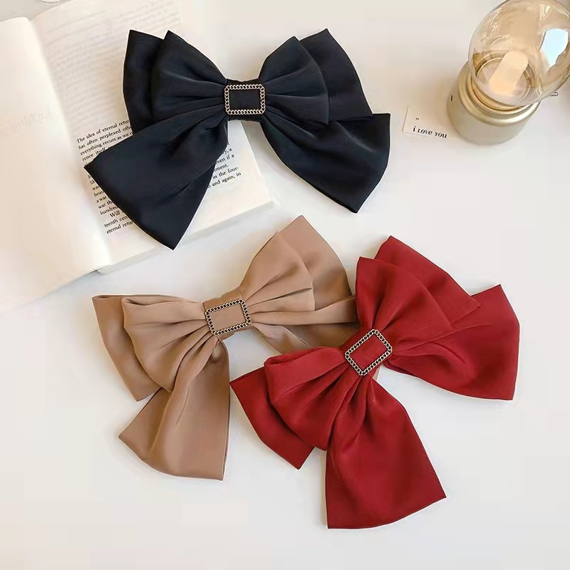 Kẹp tóc nơ lớn thời trang mùa xuân dành cho nữ