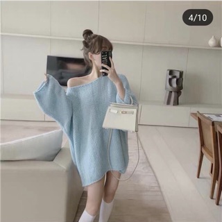 Set áo len + váy thun body