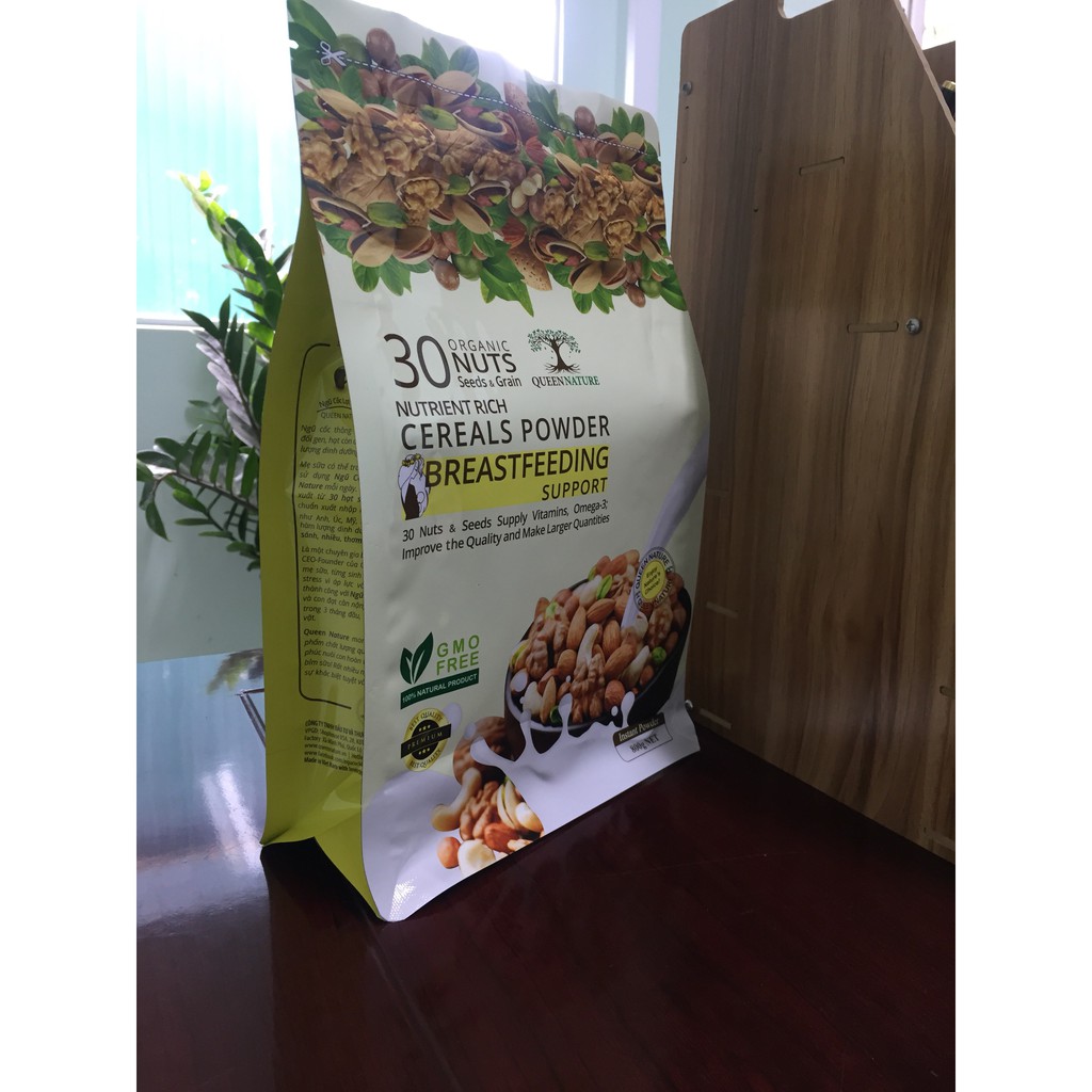 NGŨ CỐC LỢI SỮA 30 HẠT QUEEN NATURE 800GR [XUẤT KHẨU]