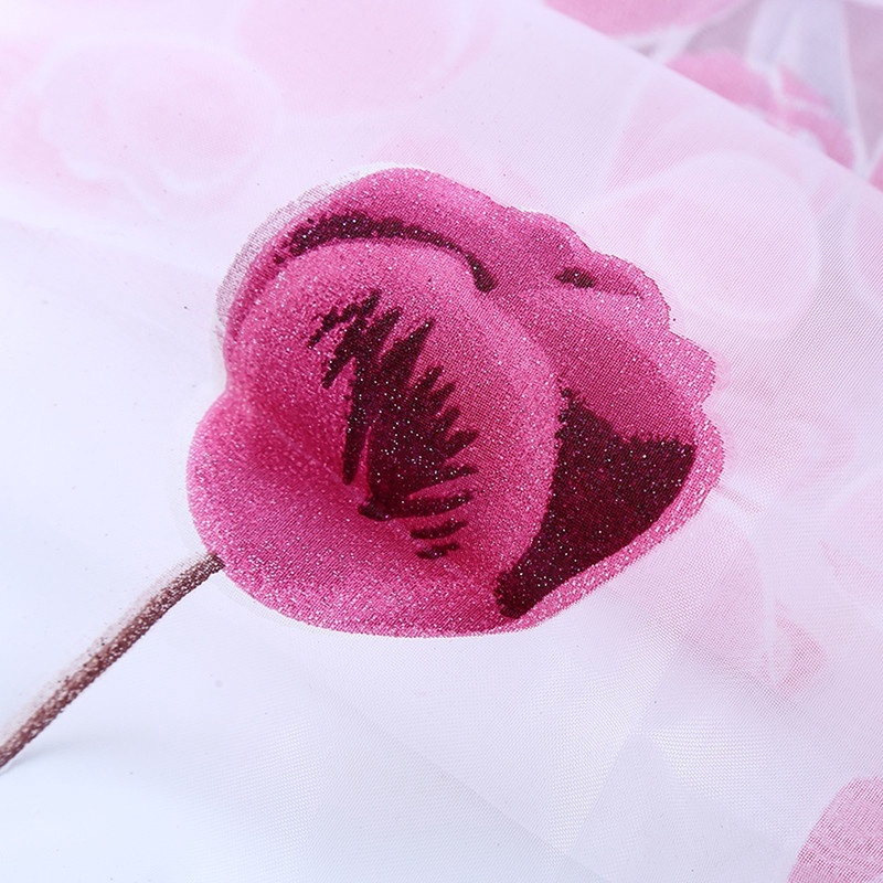 Rèm Cửa Xuyên Thấu Họa Tiết Hoa Tulip