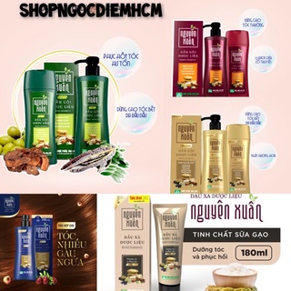 Dầu gội dược liệu Nguyên Xuân vàng/ xanh/ nâu/ xả/ 200ml,250ml Nno Hair serum, xịt miệng/sữa tắm Ngọc thảo/kem đánh răng