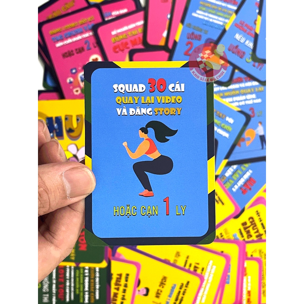Bộ bài "HUỆ" bản đặc biệt TCCH - Huệ Thà Chết Còn Hơn Drinking game cho nhóm bạn tụ tập liên hoan ăn nhậu cực vui