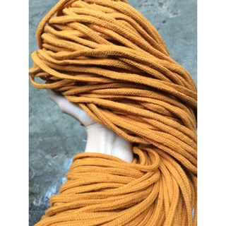 1kg dây thừng macrame cotton màu dạng dệt