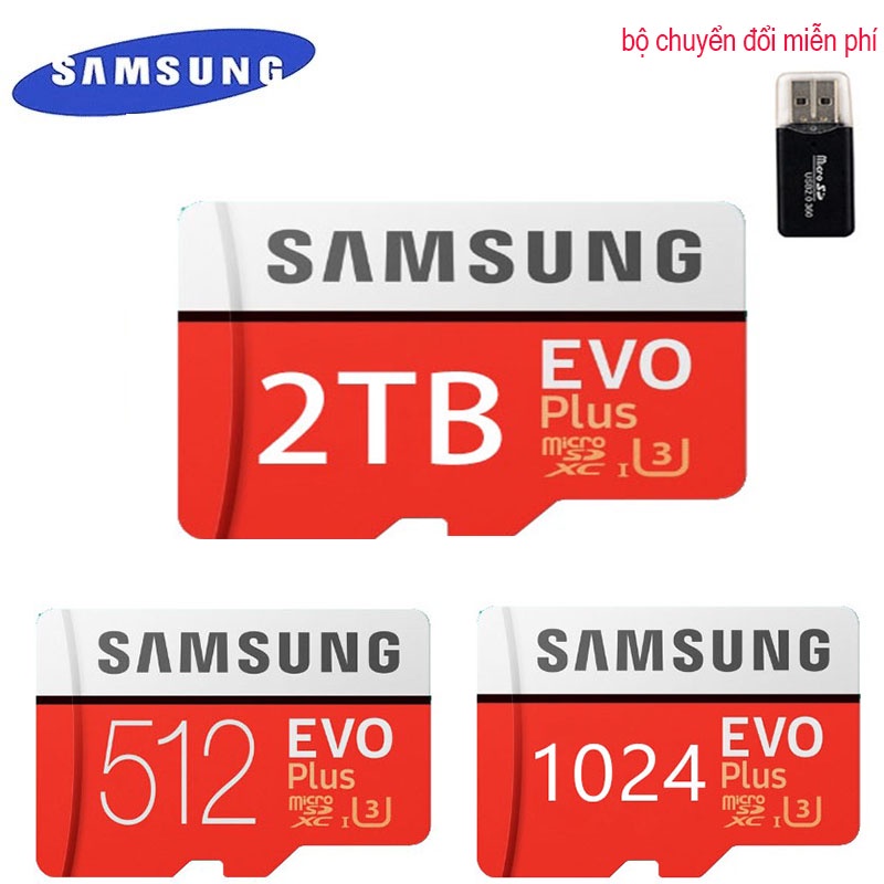 Thẻ Nhớ Samsung Thẻ nhớ TF 2TB/ 1TB /521GB Micro SDThẻ Nhớ Tốc Độ Cao Cho Điện Thoại Máy Tính Bảng/Máy Tính Bảng