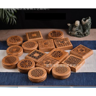 Hộp gỗ đốt nhang vòng trầm hương