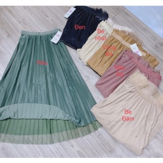 Chân váy xếp ly mặc 2 kiểu