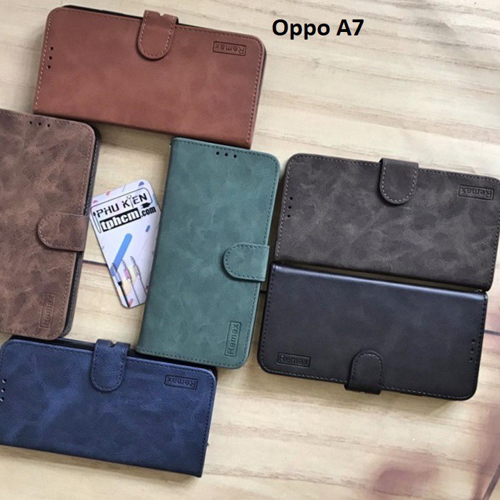 Bao da Oppo A5S - A7 - A12 - F9 - Realme 2 Pro thương hiệu Remax