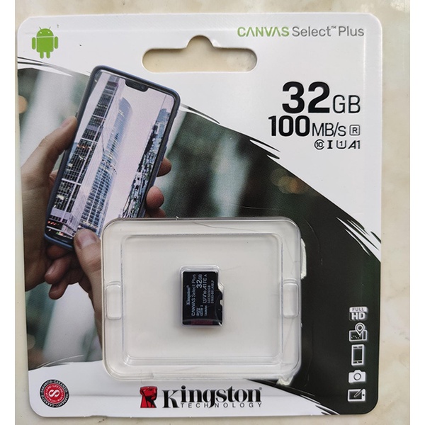 Thẻ Nhớ Micro SDHC Kingston 32GB Class10 tốc độ đoc 100mbs - Hàng Chính Hãng
