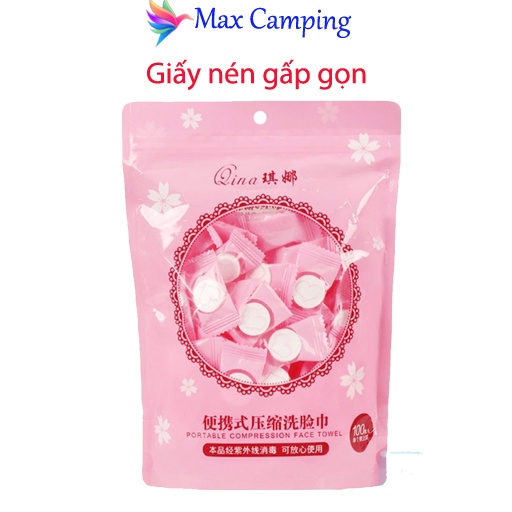 Giấy Nén Hình Viên Kẹo Cao Cấp Nhỏ Gọn Bỏ Túi Đi Du Lịch Dã Ngoại- Maxx store