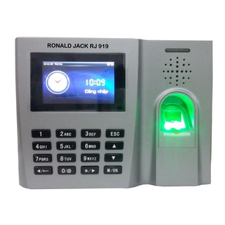 Máy chấm công vân tay+ thẻ cảm ứng ronald jack rj919
