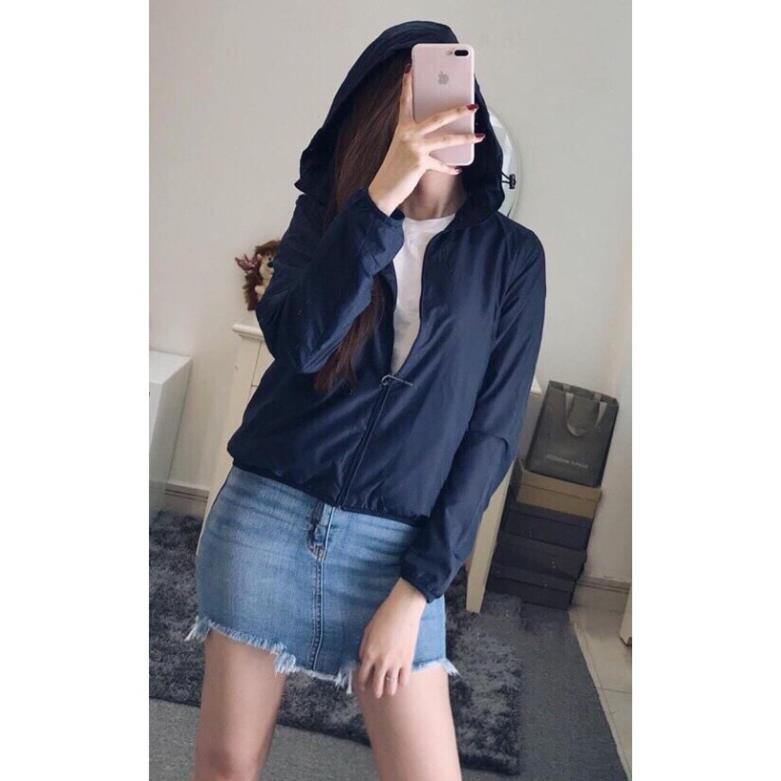 Áo gió nữ 2 lớp lót nỉ siêu ấm | BigBuy360 - bigbuy360.vn