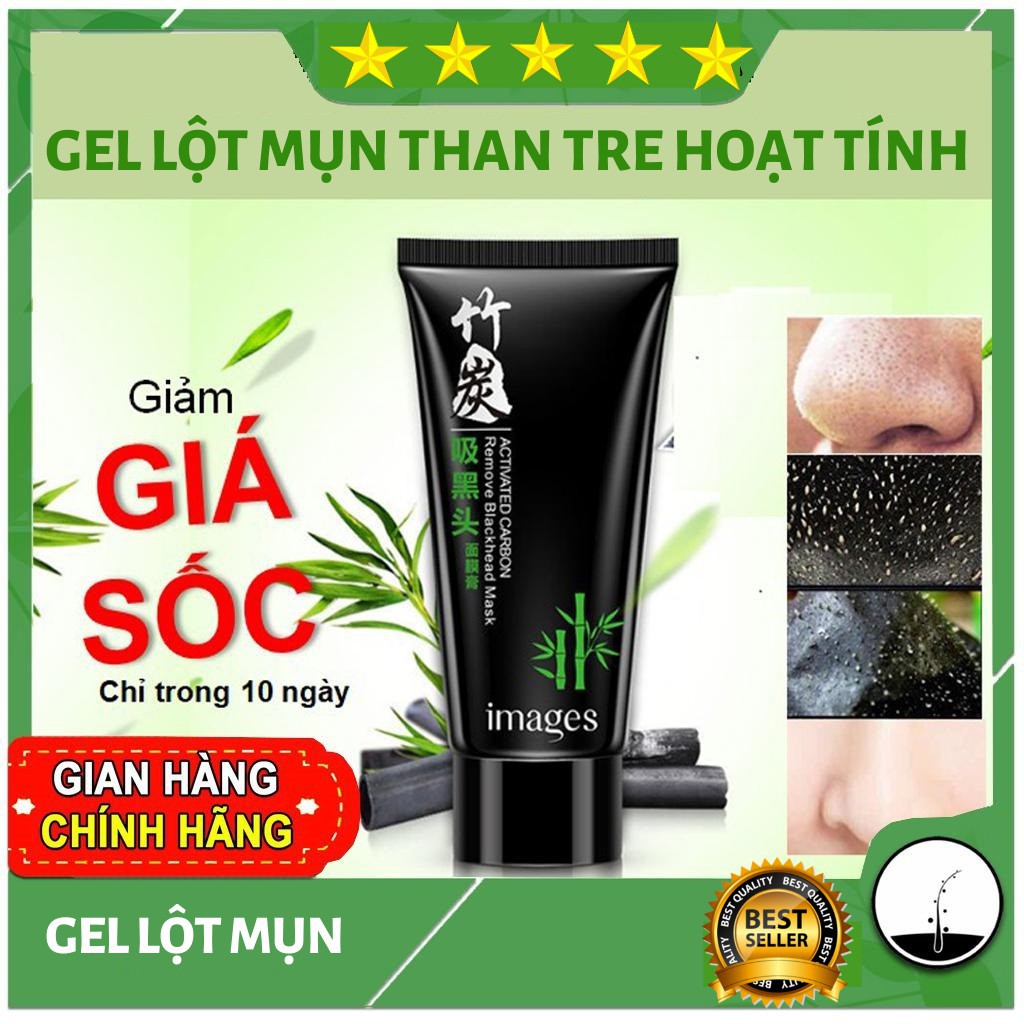 [BÁN LẺ GIÁ GỐC] Gel lột Mụn Than Tre - Sạch mụn - Thải độc chì- Sáng da - mask nội địa Trung IMAGES