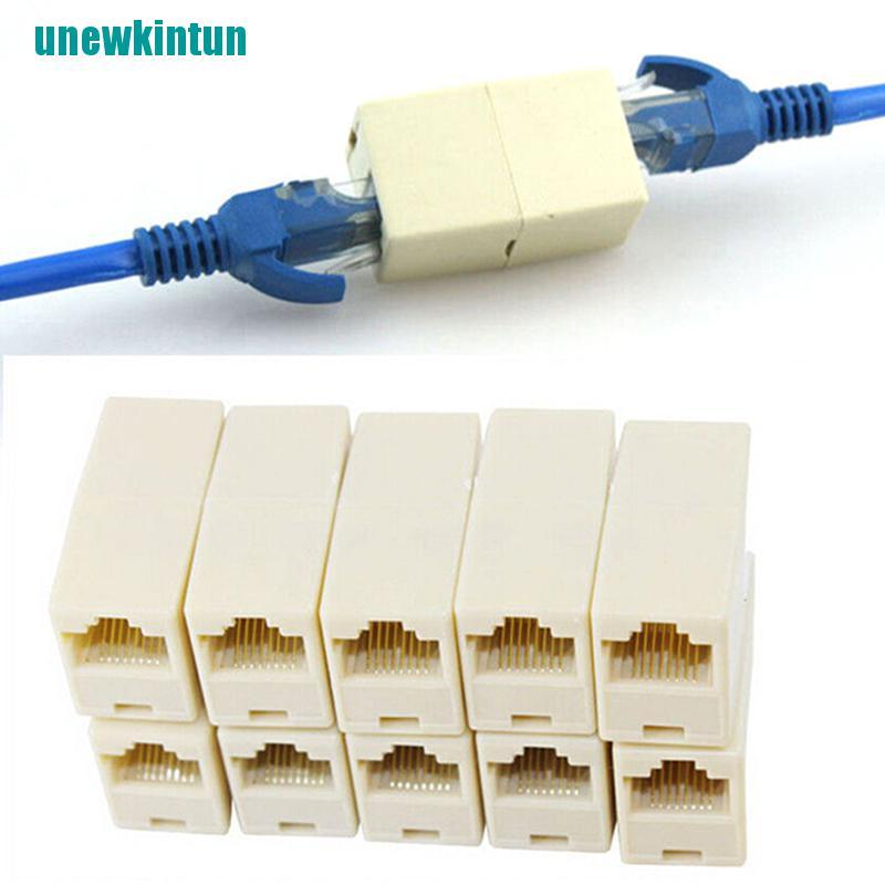 Set 10 Đầu Nối Dây Cáp Mạng Lan Rj45 Mới