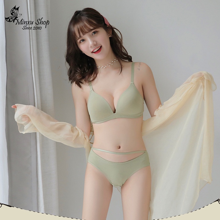 Áo Lót Su Trơn Xuất Nhật Thông Hơi Thoáng Khí Mẫu Mới Đệm Mỏng Không Gọng Minxu shop AL008