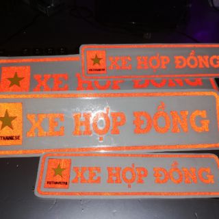 Decal xe hợp đồng phản quang