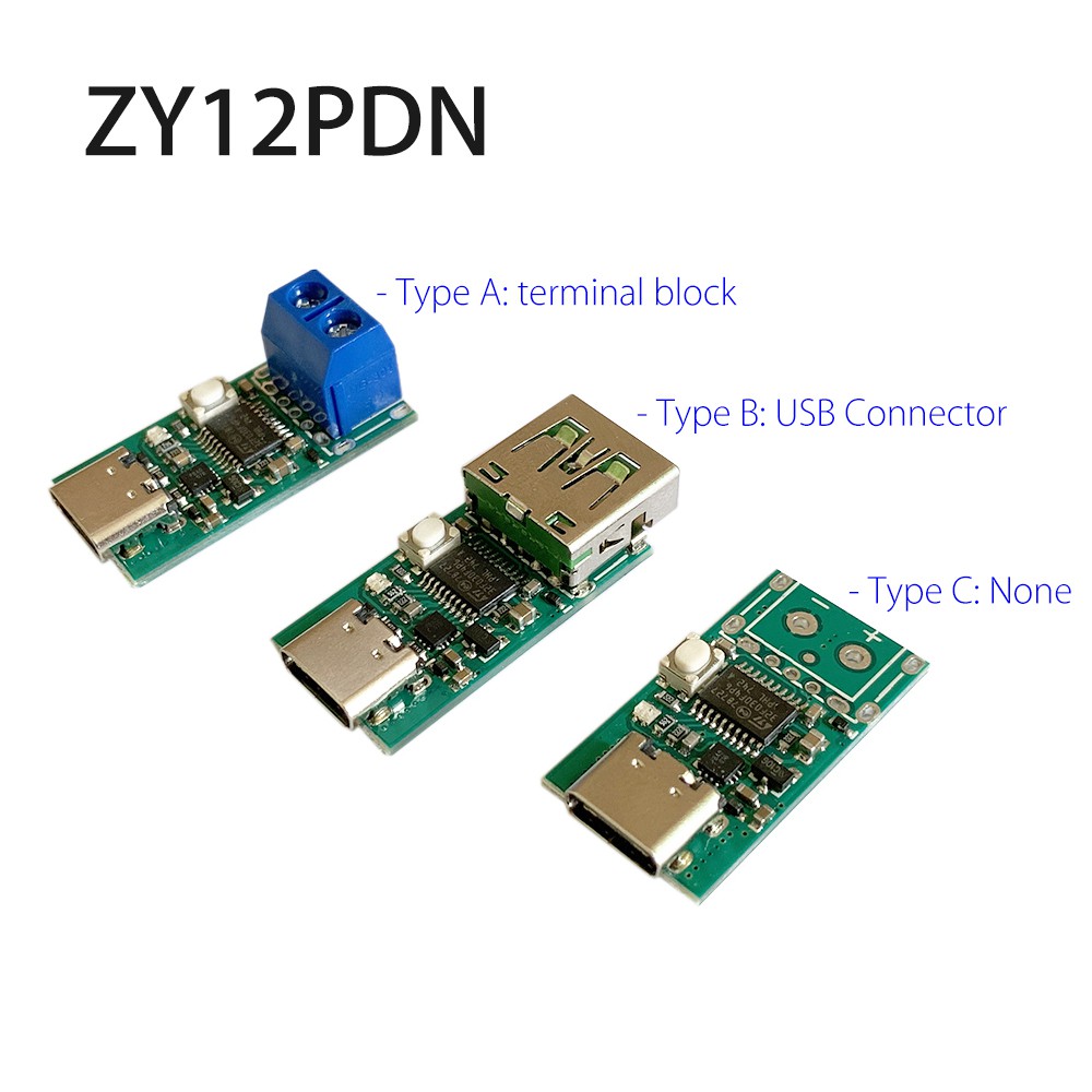 Zy12Pdn Pd Dc Decoy Detector Tipe C Pd2.0 3.0 Sạc nhanh Modul Trigger Polling Hid Lập trình