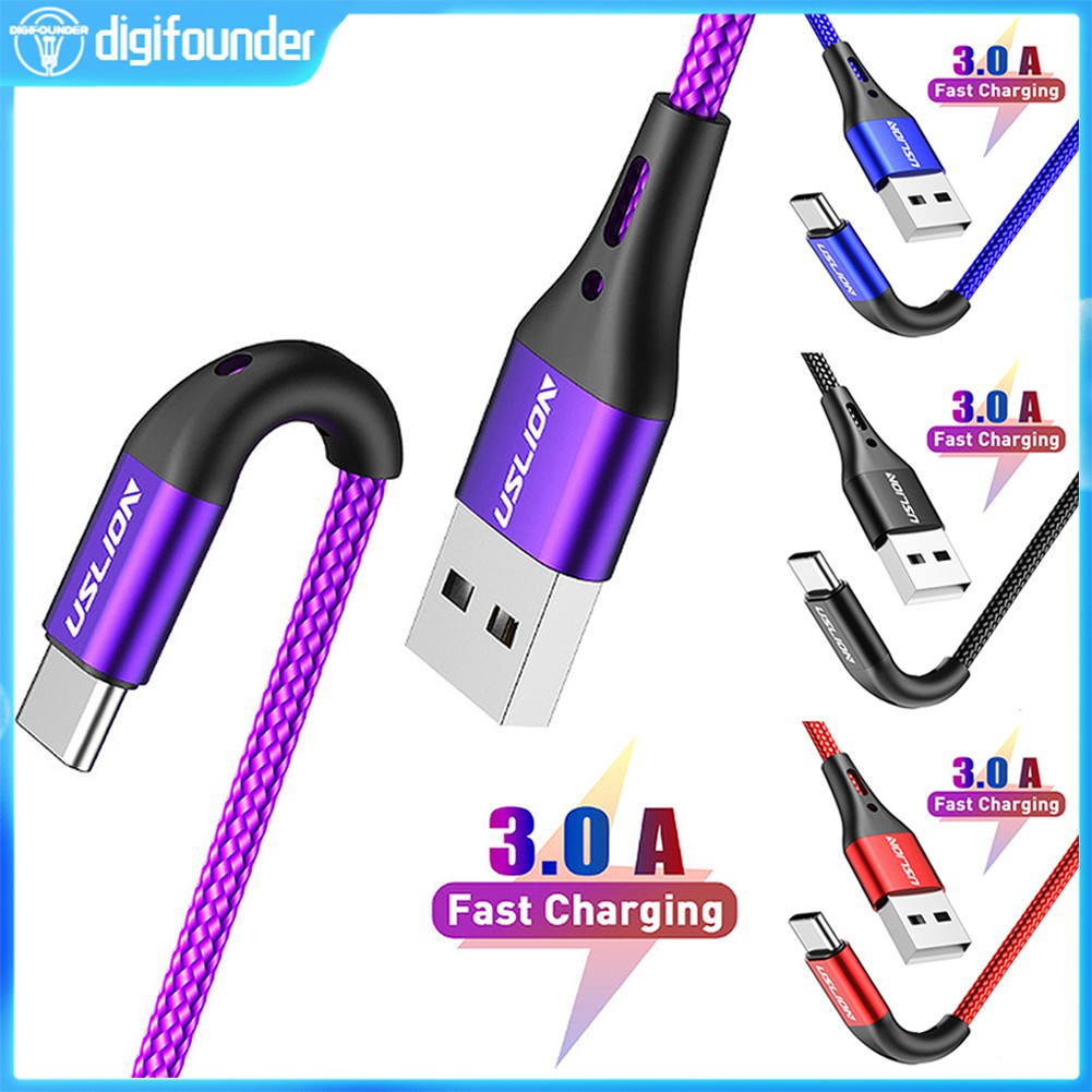 Dây Cáp Sạc Nhanh Usb Loại C 3.0 Cho Huawei Samsung Xiaomi