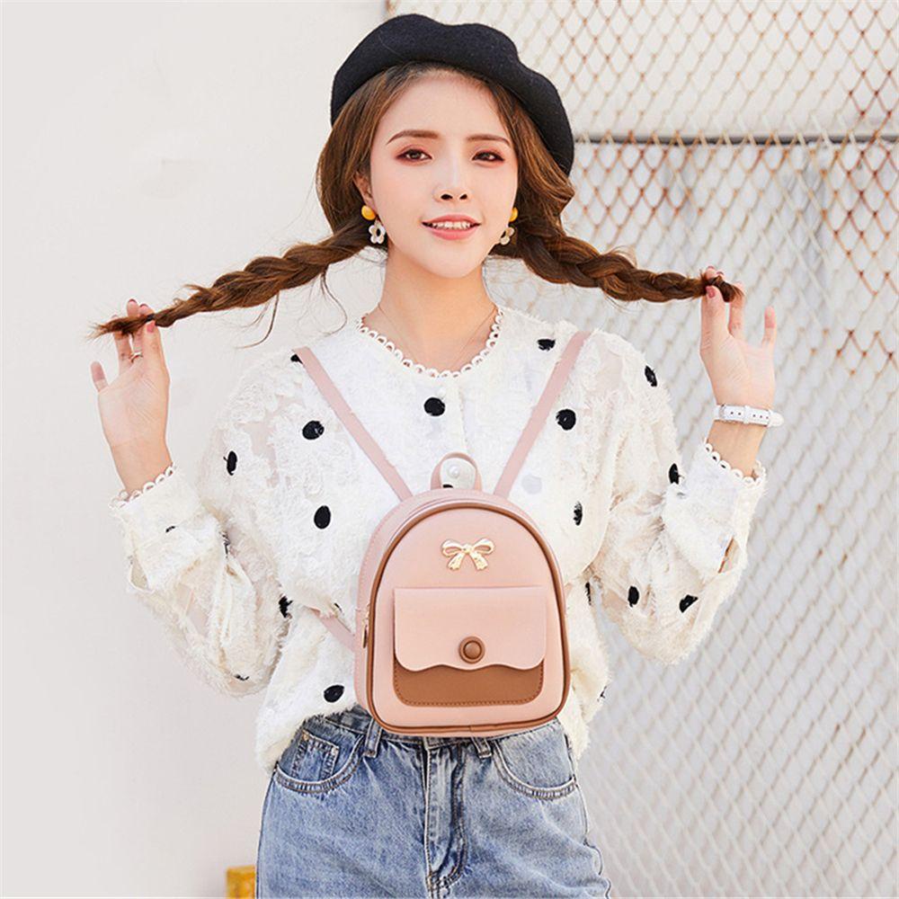 Ba Lô Da PU Mini Đa Năng Phong Cách Hàn Quốc