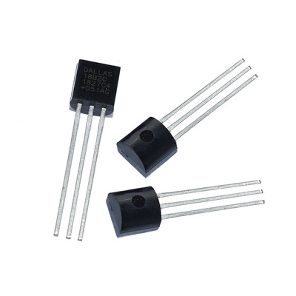 CORDELL Digital Temperature Sensor DS18B20 Sensor Electronic Supplies DS1820 TO-92 Temperature Sensor Electronic Components Active Components Digital Sensor Electronic Chip DIY Electronic Sensor Electronic Chip/Multicolor