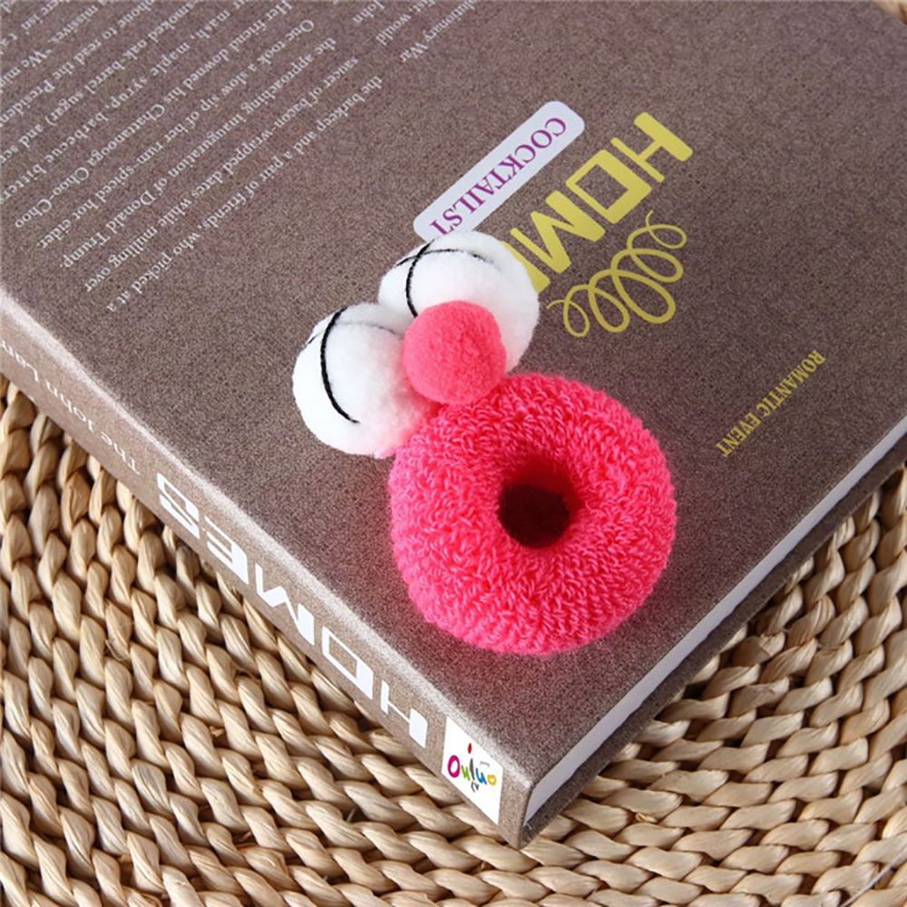 Dây buộc tóc co giãn hình đôi mắt to dễ thương dành cho nữ
