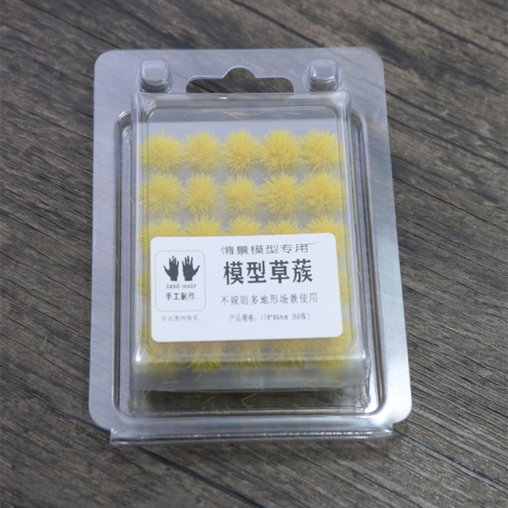 Bộ 50 cây cỏ nhân tạo 5mm dùng để trang trí tiểu cảnh