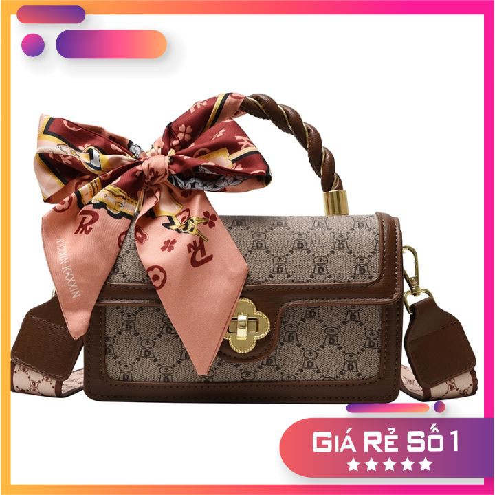 Túi xách nữ 👜 𝑭𝑹𝑬𝑬𝑺𝑯𝑰𝑷 👜 Túi đeo chéo LV buộc nơ cao cấp 3 ngăn sire 20 phù hợp đi chơi, du lịch, dự tiệc MSP0032