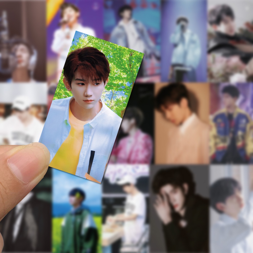 Set 50 Miếng Dán Trang Trí Điện Thoại/Máy Tính Chống Thấm Nước Họa Tiết Wang Yuan TFBOY Cá Tính