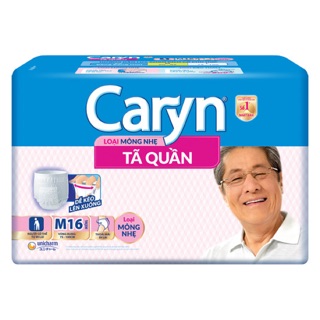 Tã quần mỏng nhẹ caryn gói cực đại m16