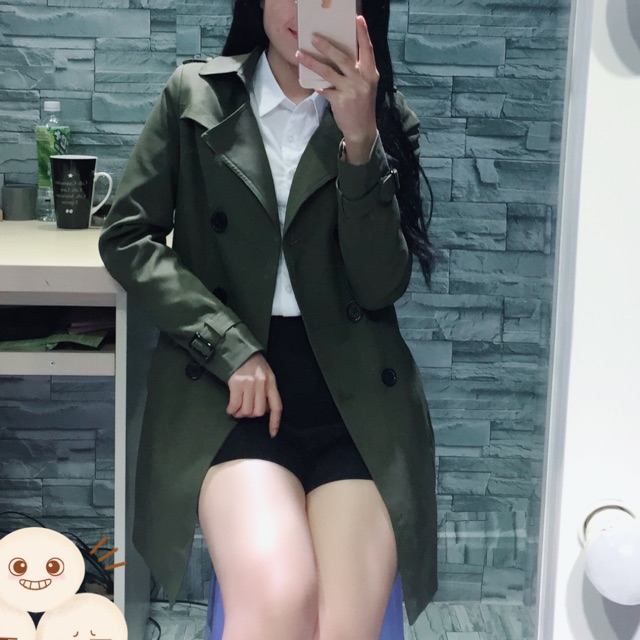 Áo dạ măng tô kaki đũi xước thiết kế