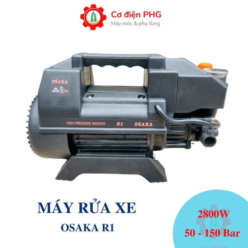 Máy xịt rửa điều hòa- máy rửa xe chỉnh áp Osaka R1 - 2800W - Dây 15 mét