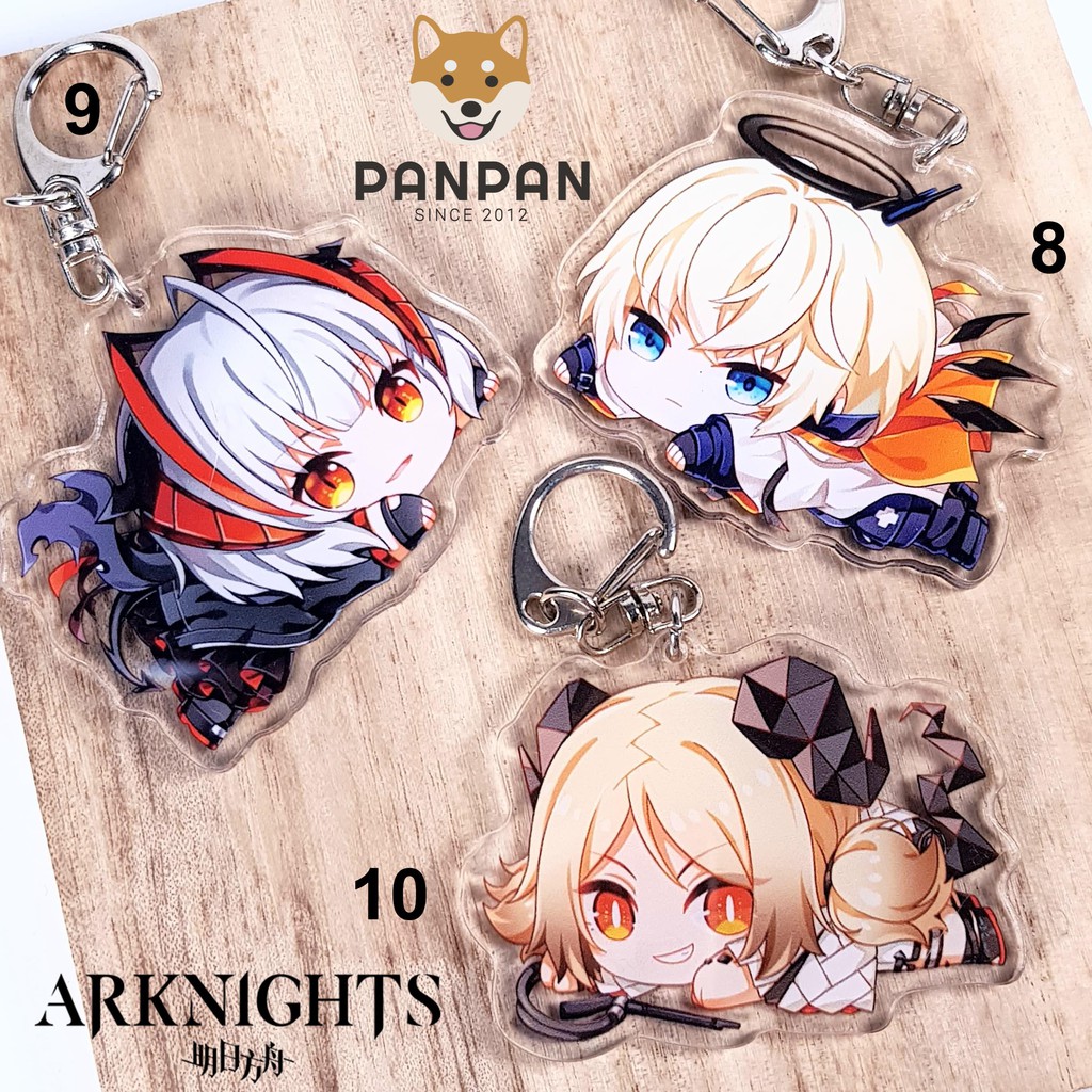 Móc khóa Anime DELUXE Arknights Nằm 2 MẶT KHÁC NHAU (6cm)