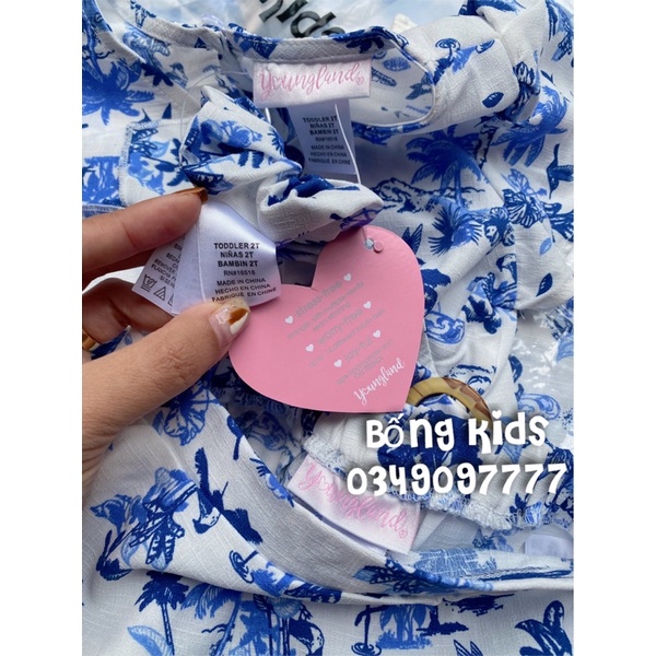 Set 3 Món Bé Gái Cây Dừa YoungLand