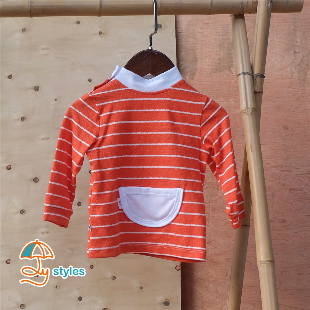 Áo dài tay cotton cổ lọ thu đông cho bé 6m-2y - Ôly styles Việt Nam