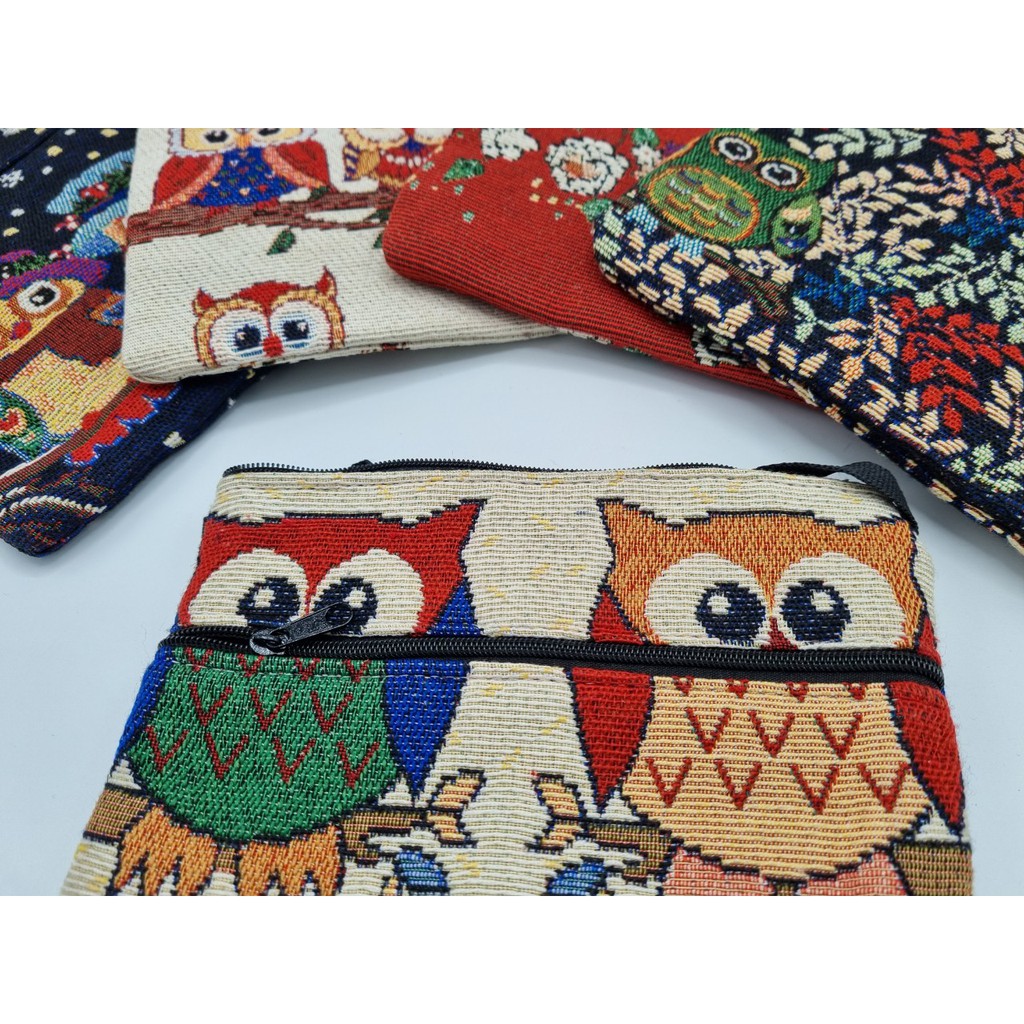 Túi đeo chéo vải thêu nhiều mẫu hình rất đẹp TC142207