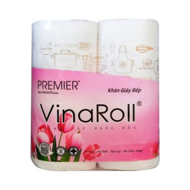 2 cuộn khăn giấy bếp Vinaroll