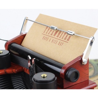 [CỠ ĐẠI] Hộp nhạc lên dây cót máy đánh chữ (16x15.5x13.5cm)