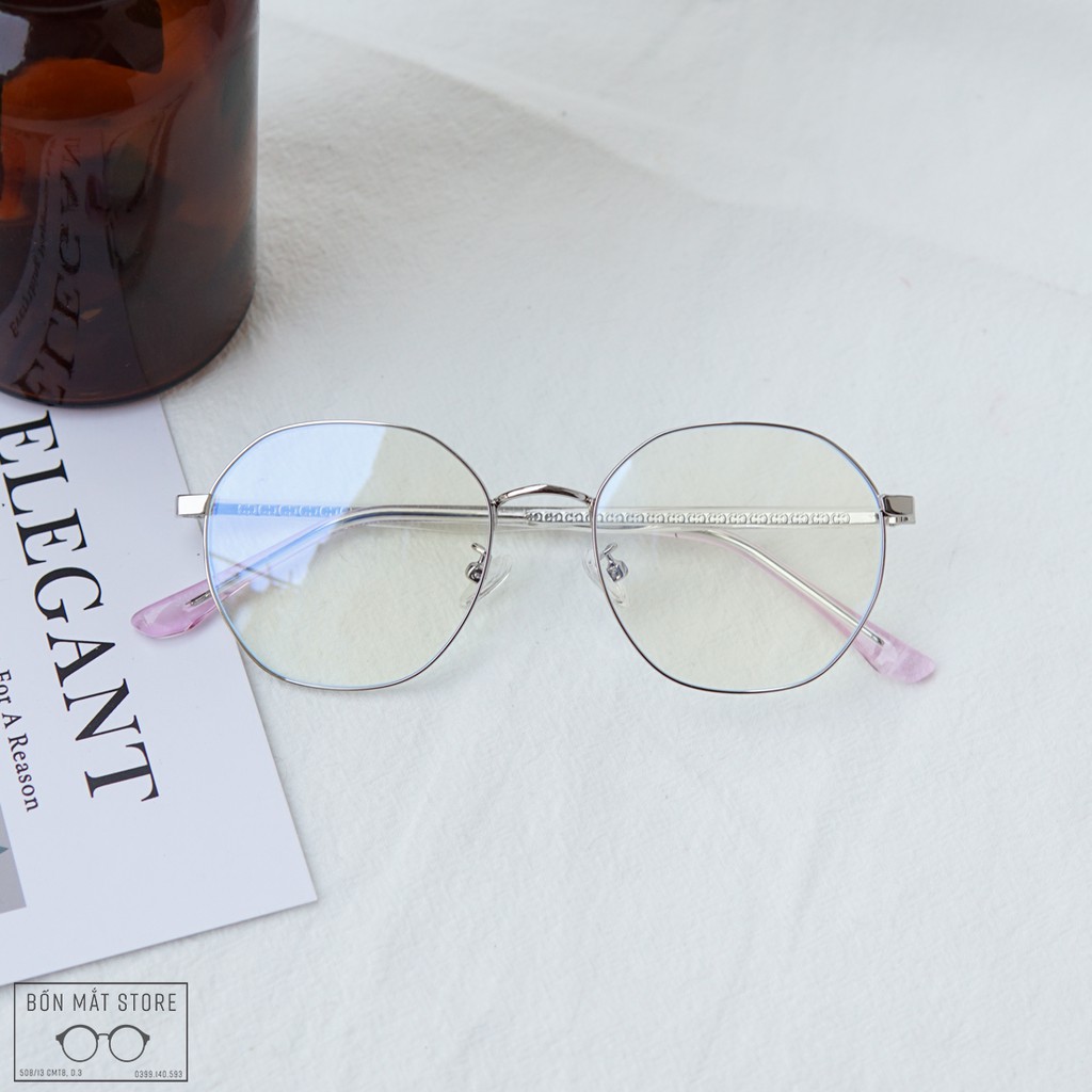 Gọng Kính Cận Đa Giác Hợp Kim Thời Trang 2021(Tặng Khăn Hộp) | BigBuy360 - bigbuy360.vn