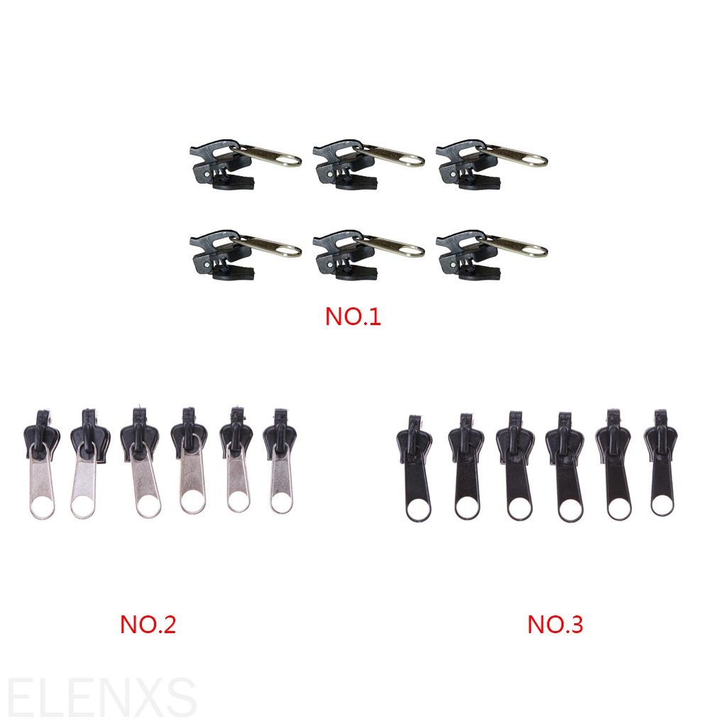 Set 6 đầu khóa kéo thay thế thích hợp cho máy may