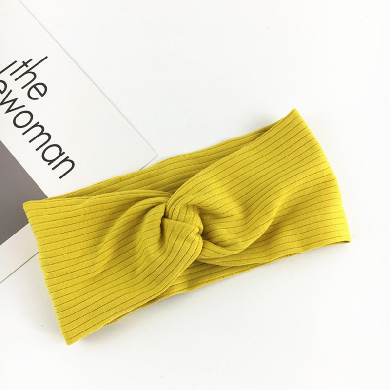 Băng đô sọc ngắn , rộng , rửa mặt , dành cho nữ