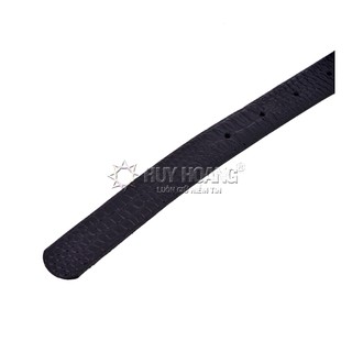 Dây thắt lưng nữ vân cá sấu màu đen PH5121