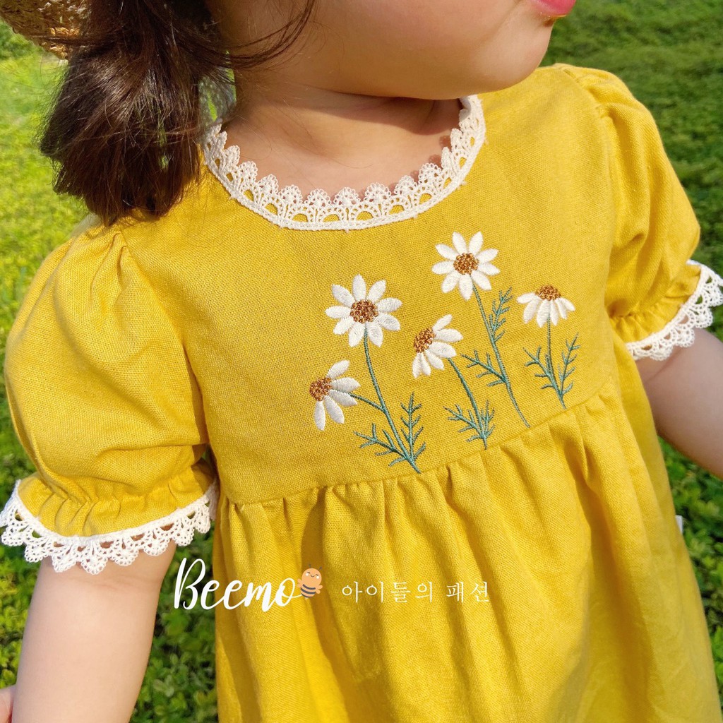 Váy Babydoll viền ren thêu hoa điệu đà