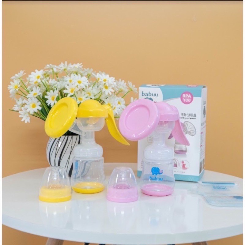 Máy hút sữa cầm tay Babuu chính hãng tặng kèm 6 túi trữa sữa cho mẹ bầu