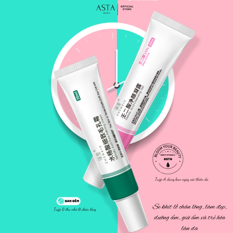 gel và kem giảm mụn đầu đen và mụn trứng cá