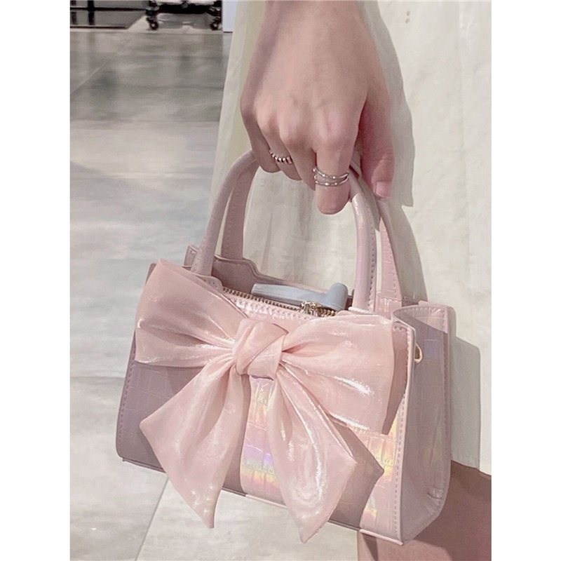 Túi Đeo Chéo Đính Nơ Ngọt Ngào Thời Trang Cho Nữ