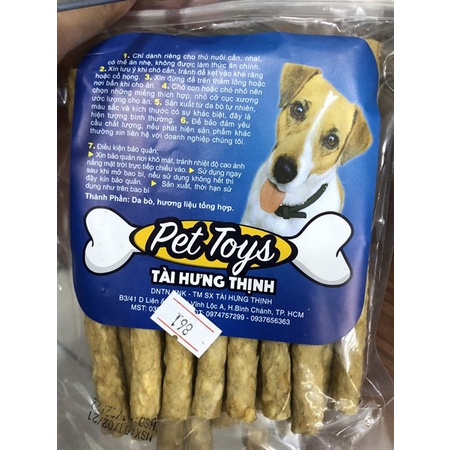 Xương gặm sạch răng da bò 861